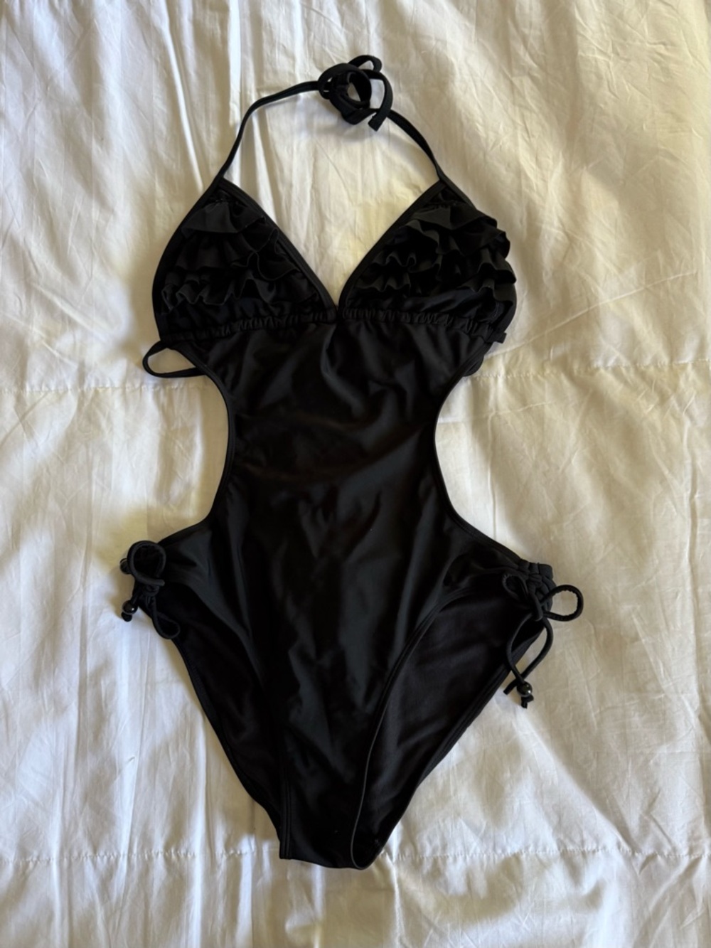 OP Black One Piece Swimsuit